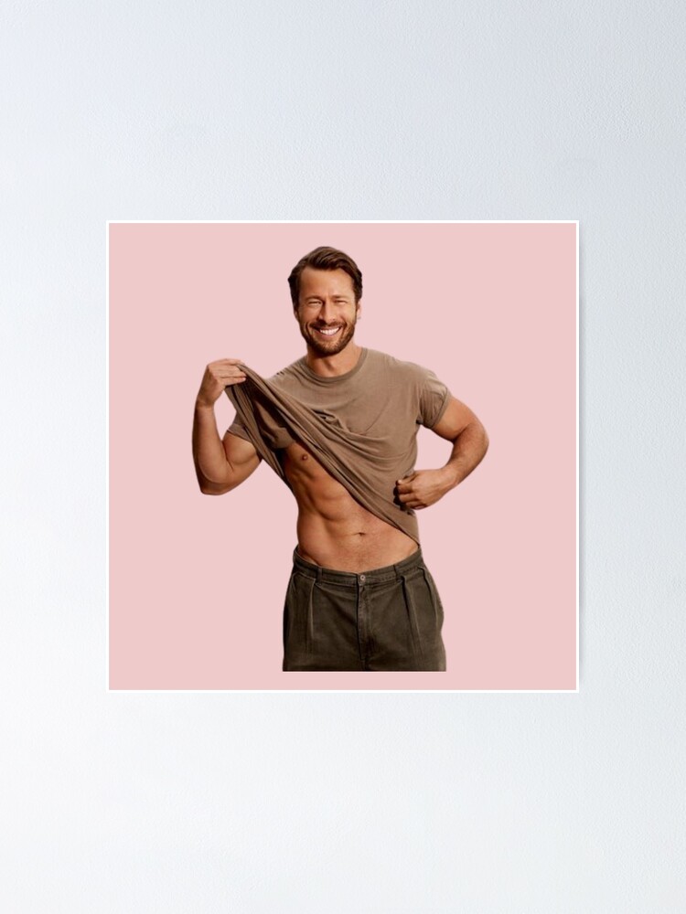 &ldquo;Glen Powell Smile&rdquo; Poster for Sale by inspiredtiger | Redbubble