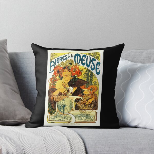 Item preview, Beer BIERES DE LA MEUSE Advertisement Alphonse Mucha Art Nouveau  designed and sold by doxonosaltman16.