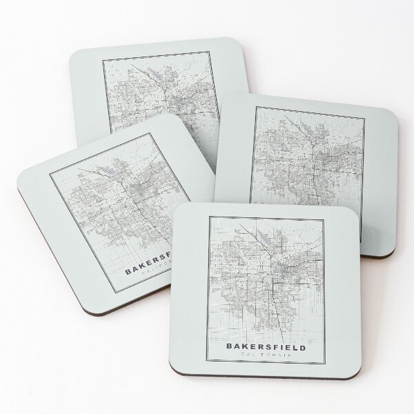 Item preview, Pastel Green Minimalist  Bakersfield Map designed and sold by Tamas Das.