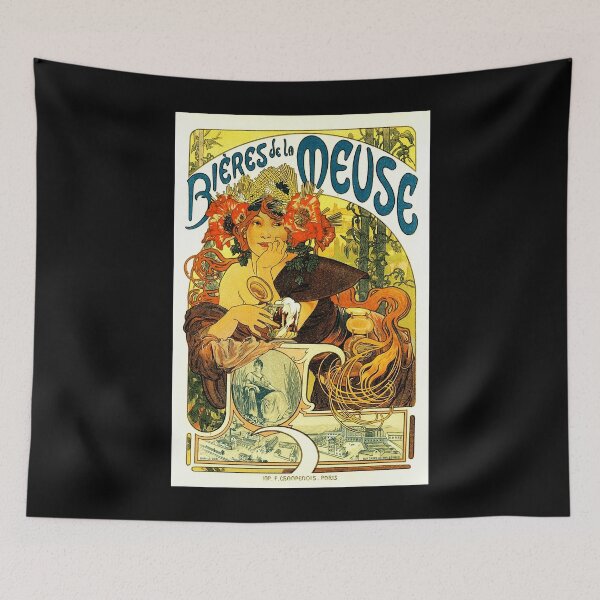 Item preview, Beer BIERES DE LA MEUSE Advertisement Alphonse Mucha Art Nouveau  designed and sold by doxonosaltman16.