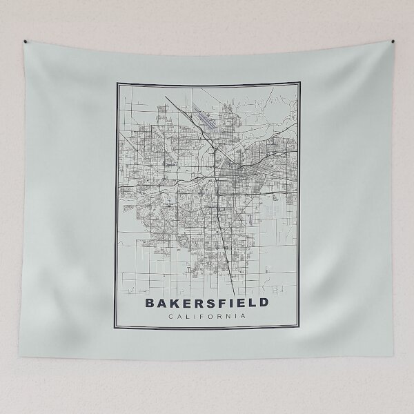 Item preview, Pastel Green Minimalist  Bakersfield Map designed and sold by Tamas Das.
