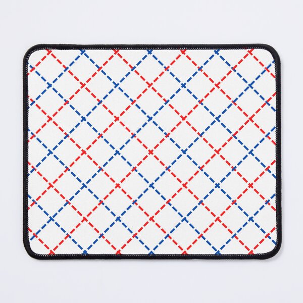 Item preview, Red White and Blue Criss Cross Geometric Pattern designed and sold by sandhyabhagath.