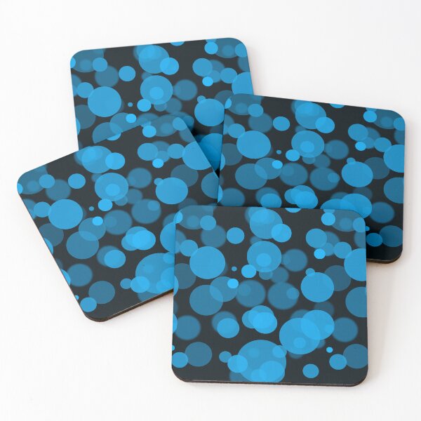 Item preview, Bubbles On Black. Blue Black Bokeh Design designed and sold by risingrocket.