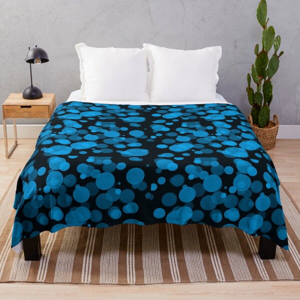 Item preview, Bubbles On Black. Blue Black Bokeh Design designed and sold by risingrocket.