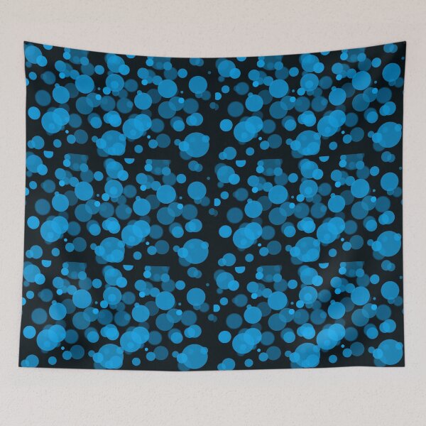 Item preview, Bubbles On Black. Blue Black Bokeh Design designed and sold by risingrocket.