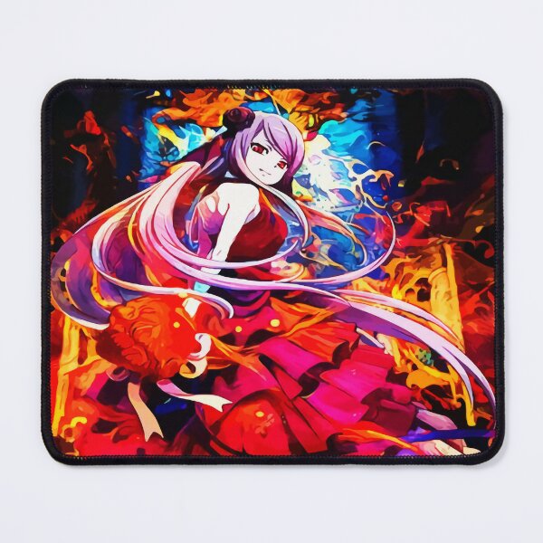  Anime Mouse pad Gaming Mouse pad Compatible Overlord Mousepad  Large Mouse Pad Stitched Edge Mousepad Non Slip Rubber Base  (style1,60×35cm) : Office Products