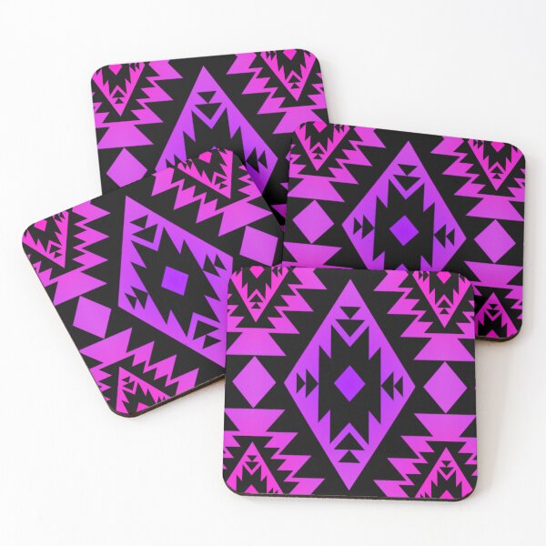 Artikelvorschau,  Pink / Purple Gradient Native Print Geo entworfen und verkauft von JMWCD.
