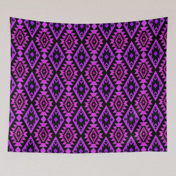 Artikelvorschau, Pink / Purple Gradient Native Print Geo entworfen und verkauft von JMWCD.