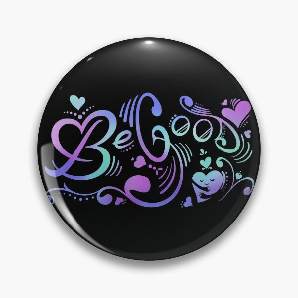 Artikelvorschau, Be A Good Human Hand drawn thoughtful quote with hearts & swirls entworfen und verkauft von MunsyArt.