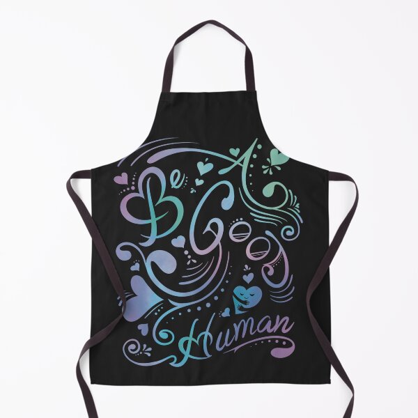Item preview, Be A Good Human Hand drawn thoughtful quote with hearts & swirls designed and sold by MunsyArt.