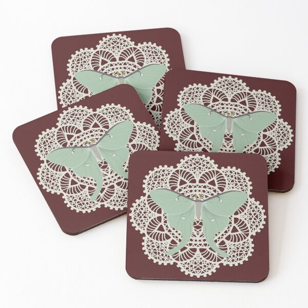 Item preview, Luna Moth and Doily designed and sold by Rowan_Auset.