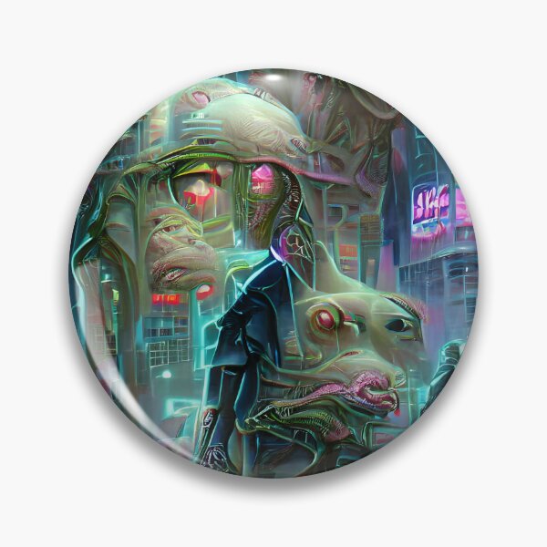 Item preview, Trenchcoat wearing cyborgs and their fleshy monster pets... designed and sold by Akitsu.