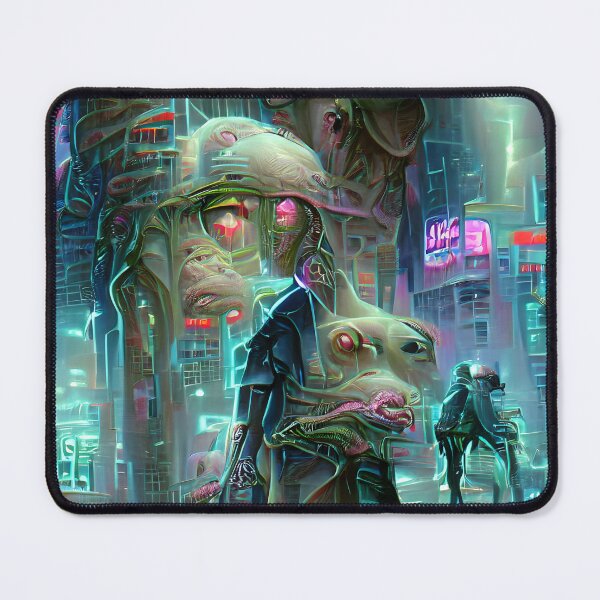 Item preview, Trenchcoat wearing cyborgs and their fleshy monster pets... designed and sold by Akitsu.