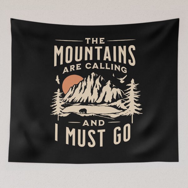 Item preview, The Mountains Are Calling designed and sold by BK-Fishing.