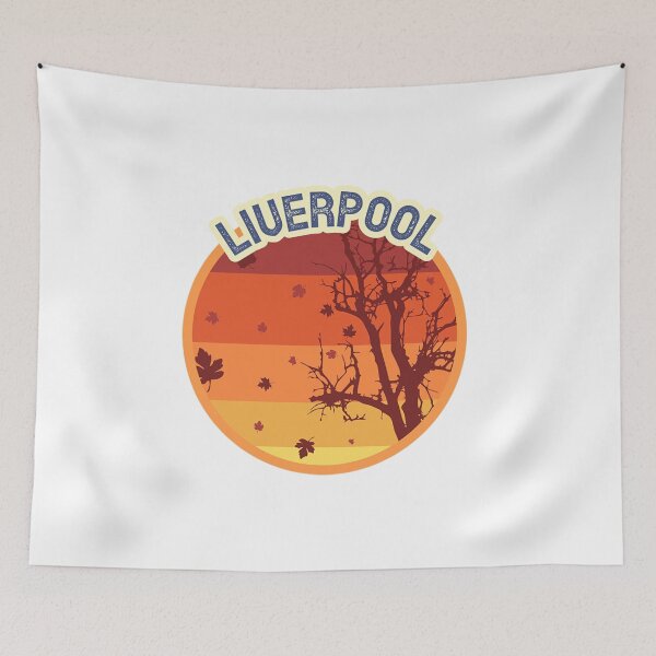 Item preview, Liverpool England Leaves Falling Autumn and Fall Amber Autumn, Best gift for September October and November, leaf falling designed and sold by OwenGarner1.