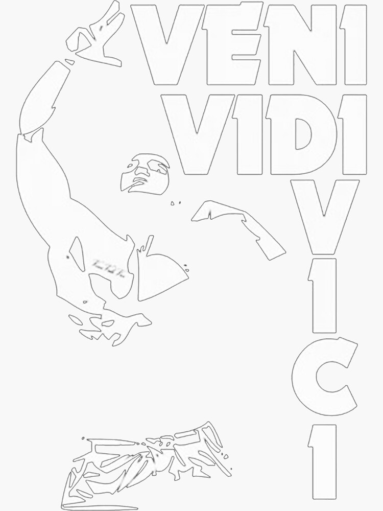 "Zyzz pose Veni Vidi Vinci" Sticker for Sale by immanueldanang | Redbubble