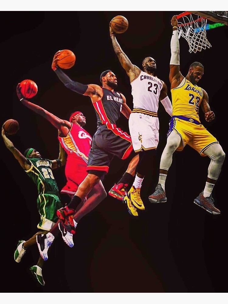 James Lebron Dunk  Poster for Sale by lorenjack