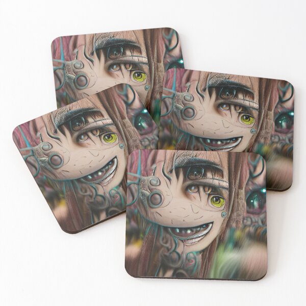 Item preview, Strange smiling girl with insanity in her eyes designed and sold by Akitsu.