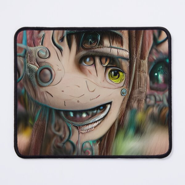 Item preview, Strange smiling girl with insanity in her eyes designed and sold by Akitsu.
