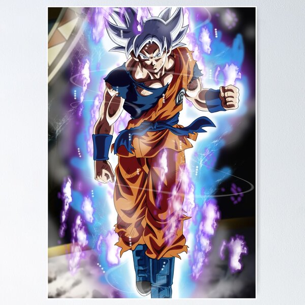 Son goku super sayan blue dragon ball super ultra god mession ep 4  Wallpaper  Metal Print for Sale by Maystro-design