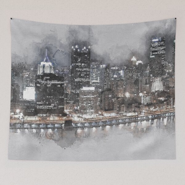Item preview, Night Drive Thru Pittsburgh designed and sold by mrthink.