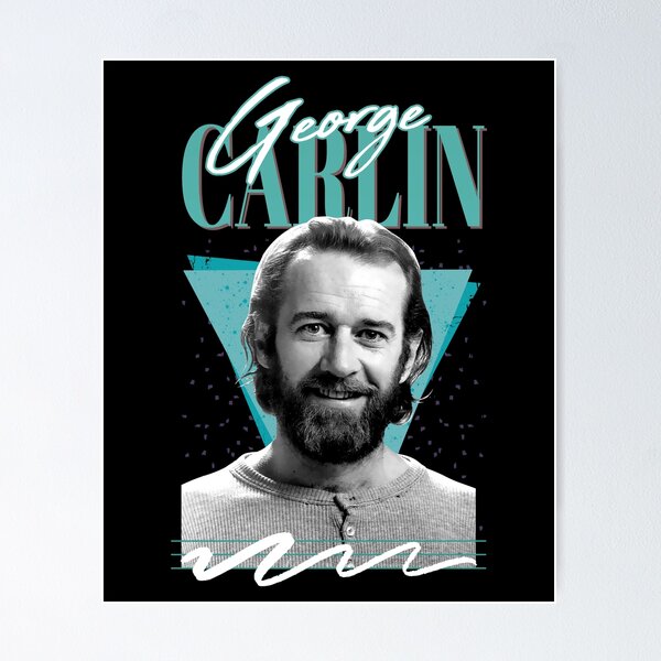 Artikel-Vorschau von George Carlin Fan im Vintage-Stil der 80er Jahre, designt und verkauft von BrycenDooley.