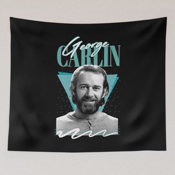 Item preview, George Carlin 80s Vintage Style Fan designed and sold by BrycenDooley.