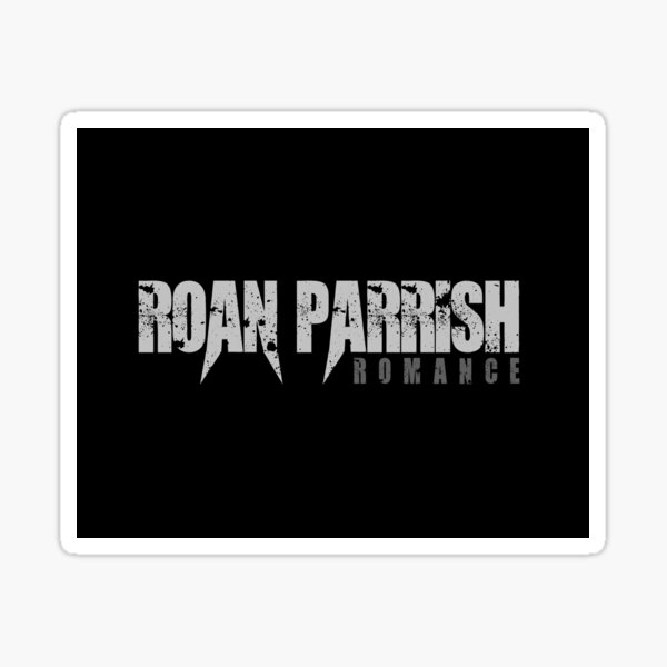 Roan Parrish Romance black/gray Sticker