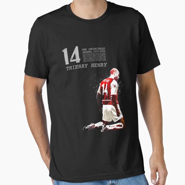 Item preview, Thierry Henry Grey On Red Essential T-Shirt designed and sold by heajosephgi3.