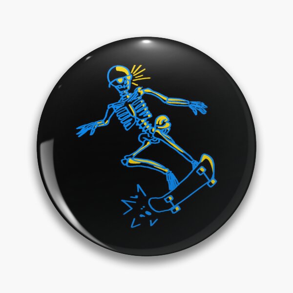 Item preview, Skateboarding Skeleton Sticker designed and sold by amberk1cira.