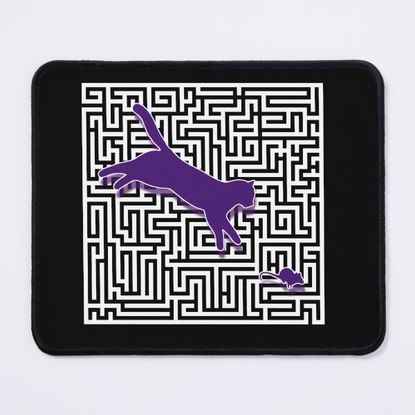 Item preview, Square Labyrinth with mouse and cat. designed and sold by studiohfy.