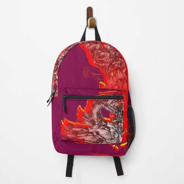 Item preview, Red flying animal monster skull designed and sold by lenertk.