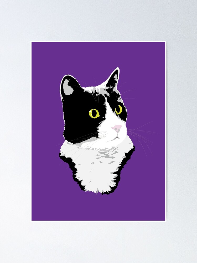 Alternate view of Regal Tuxedo Kitty Poster