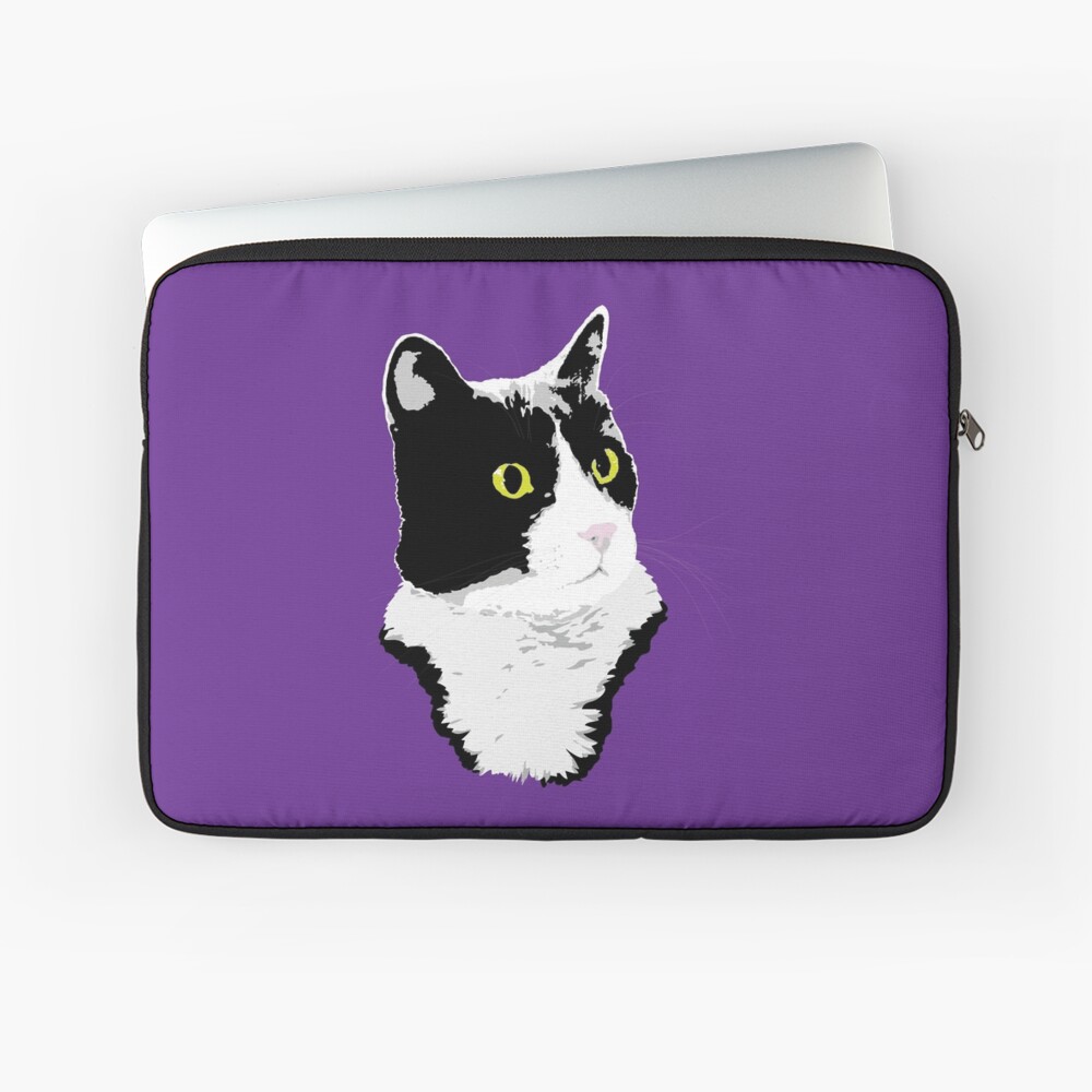 Regal Tuxedo Kitty Laptop Sleeve