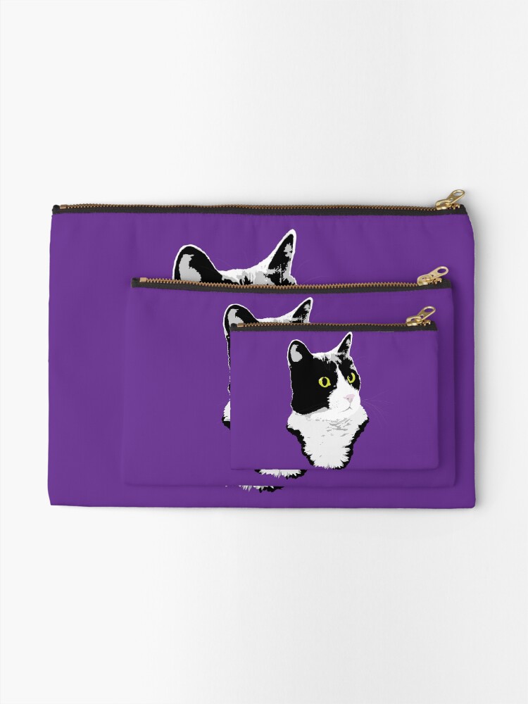 Alternate view of Regal Tuxedo Kitty Zipper Pouch