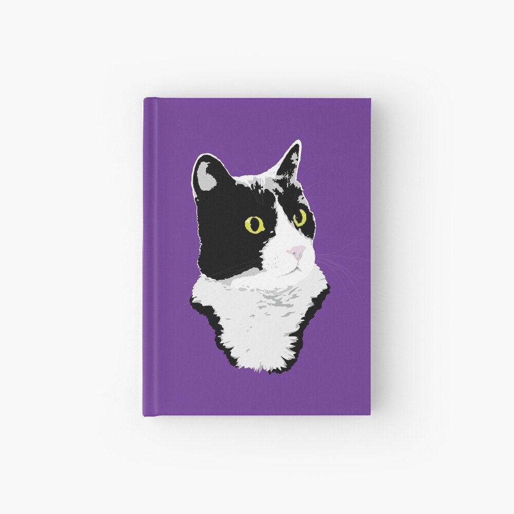 Regal Tuxedo Kitty Hardcover Journal