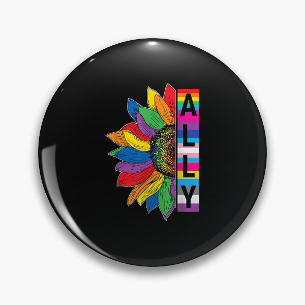 Item preview, LGBTQ Ally  for Gay Pride Men Women Children Sunflower  designed and sold by AdonisShop.