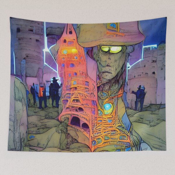 Item preview, The last tower, a stronghold against the neon undead. designed and sold by Akitsu.