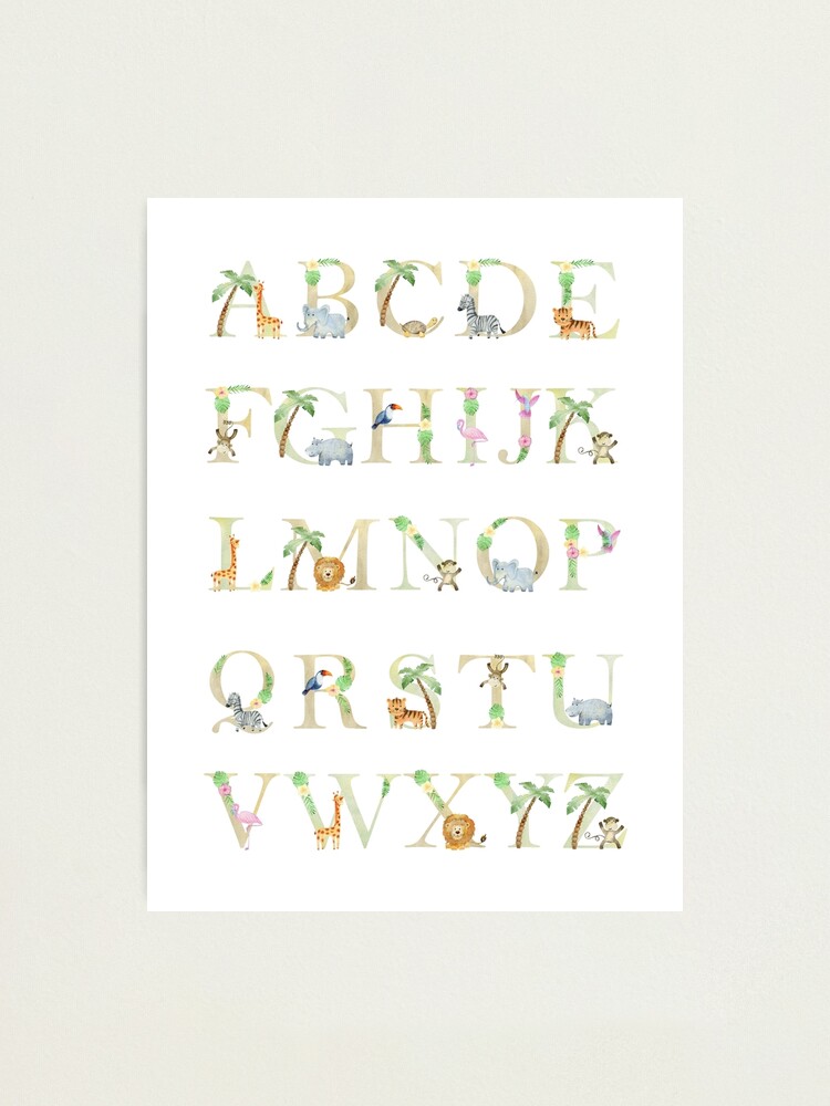 ABC Alphabet Letters Wall Art For Kids Room, Playroom, Classroom -  Educational Wall Art | Poster