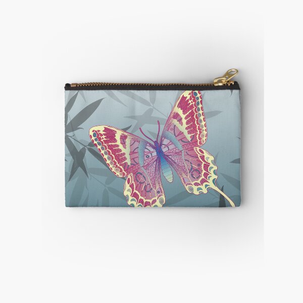 Item preview, Butterfly Bamboo leaves Blue Unique Pattern designed and sold by oursunnycdays.