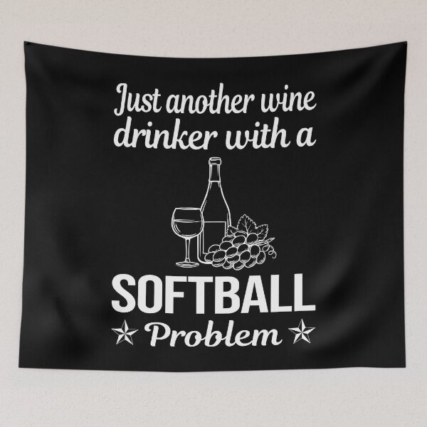 Item preview, Wine Drinker Softball designed and sold by zuehloxerxk.