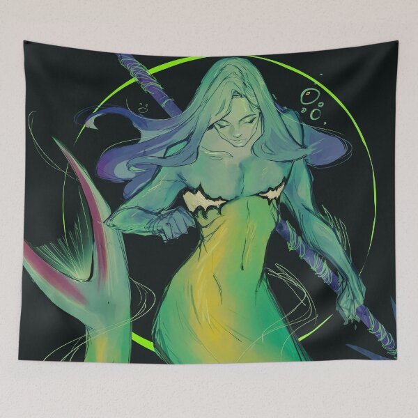 Item preview, Bluehead Wrasse Merman designed and sold by kkimg911.
