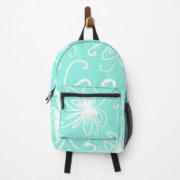 Item preview, Doodle Flower in White with Blue Background designed and sold by MyArt23.