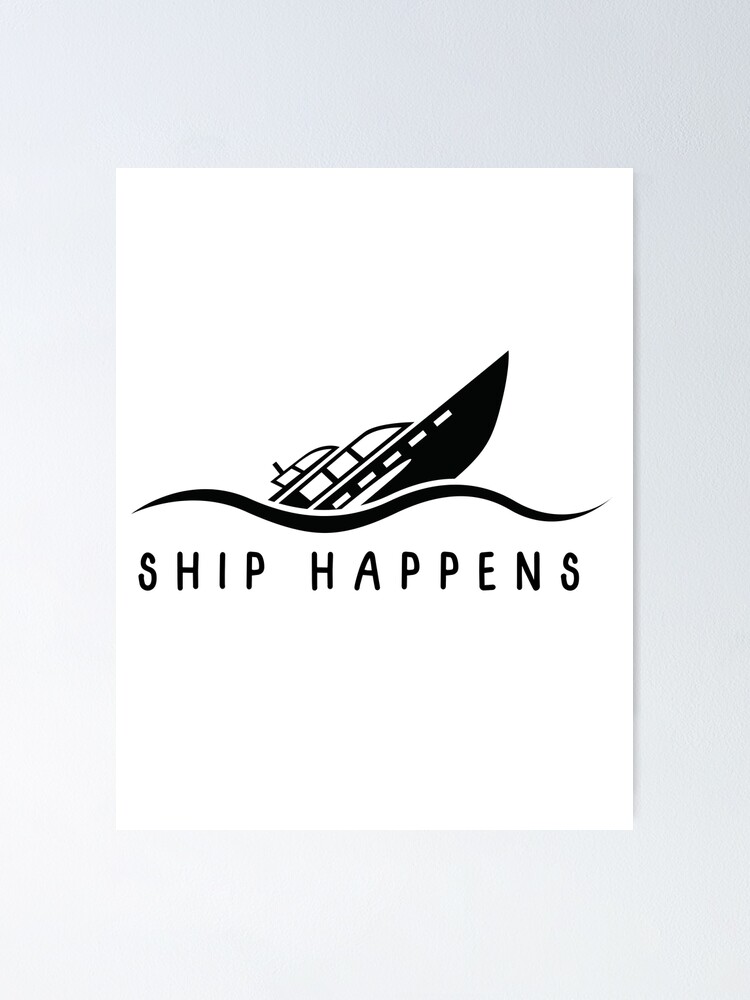 "Ship Happens Boat Puns Funny Nautical Puns Gifts For Boat Lovers