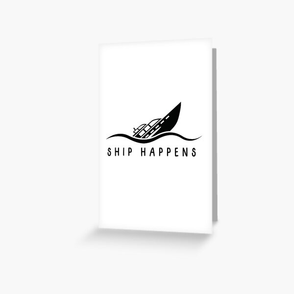 "Ship Happens Boat Puns Funny Nautical Puns Gifts For Boat Lovers