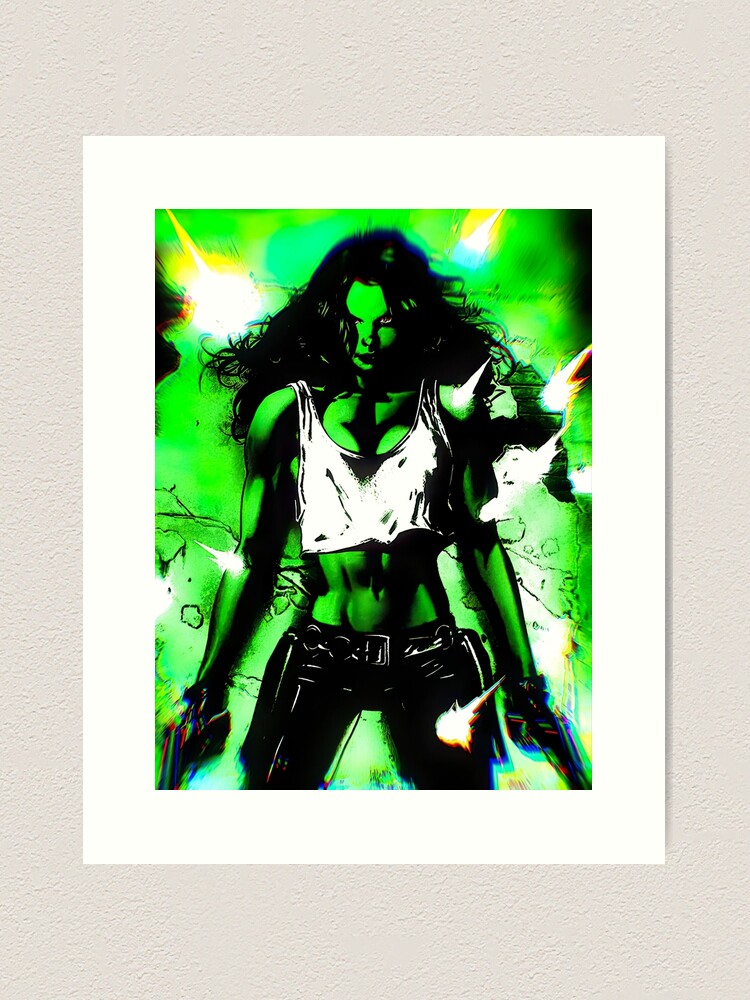 She-Hulk Sexy Girl Art Board Print for Sale by DonnellHoux