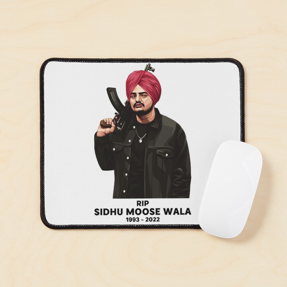 Vintage Rip Sidhu Moose Wala 1993 2022 Sidhu Moosewala Mouse Pad By Jerrynels Redbubble