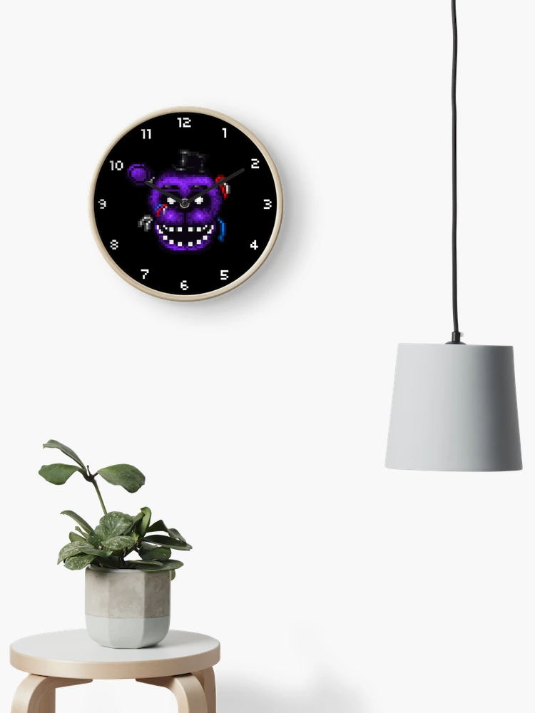 Black Glow-in-the-Dark Wall Clock