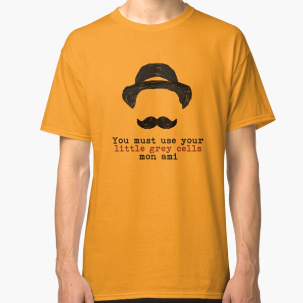 Agatha Christie: Hercule Poirot - Little Grey Cells Classic T-Shirt