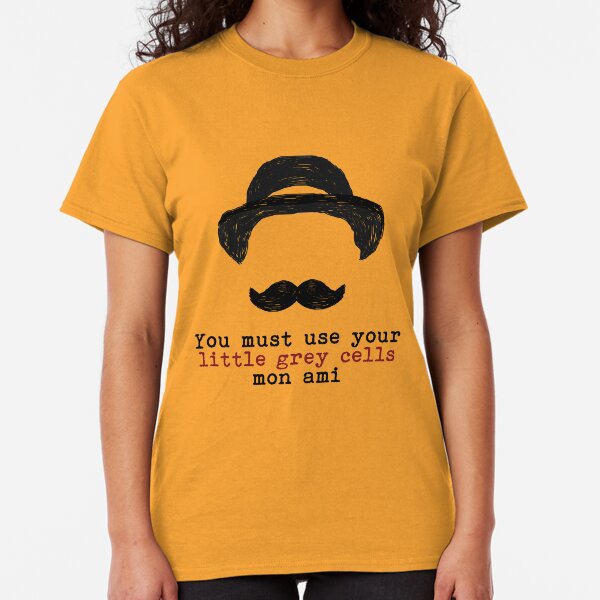 Agatha Christie: Hercule Poirot - Little Grey Cells Classic T-Shirt